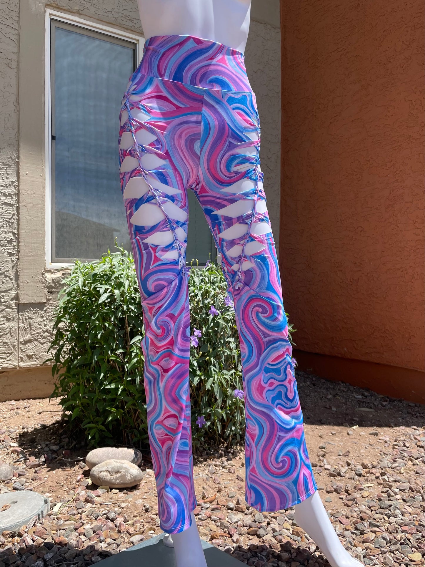 ‘Mystical’ Slit-Weave Yoga Pants (MADE TO ORDER)