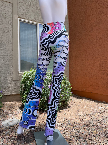 ‘Melt’ Slit-Weave Yoga Pants (MADE TO ORDER)