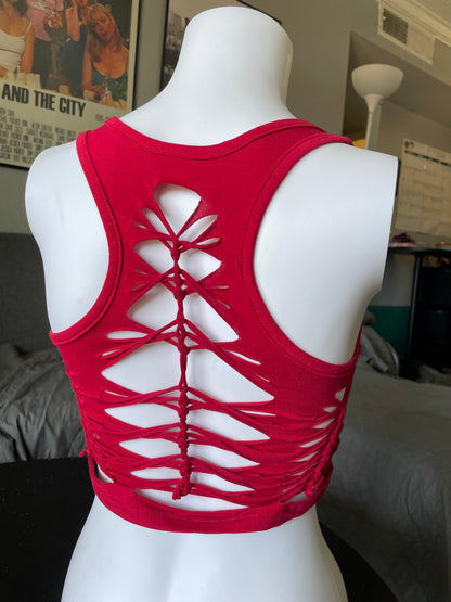 Red Racerback Tank (READY TO SHIP)