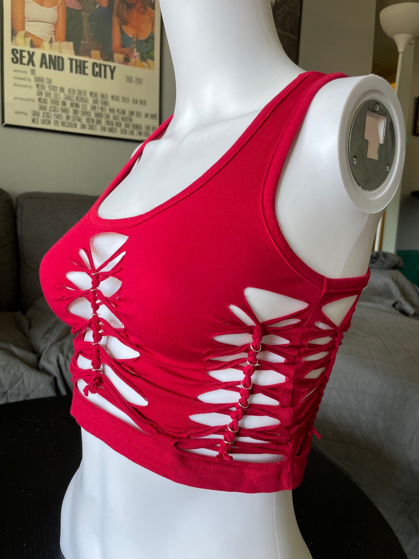 Red Racerback Tank (READY TO SHIP)