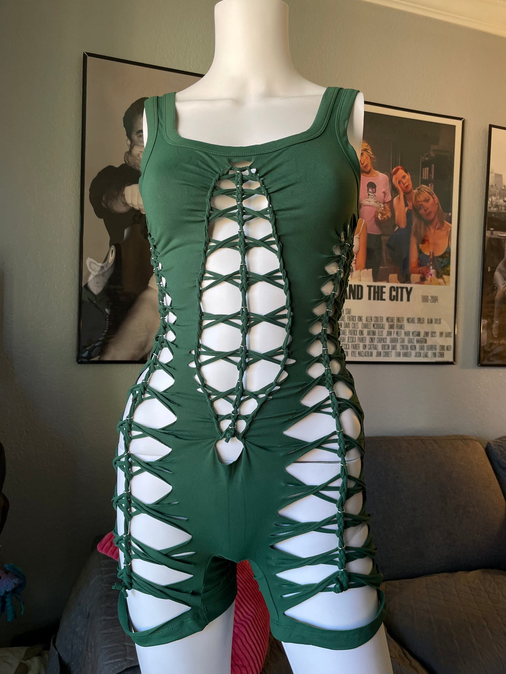 Green Short Flowsuit (READY TO SHIP)