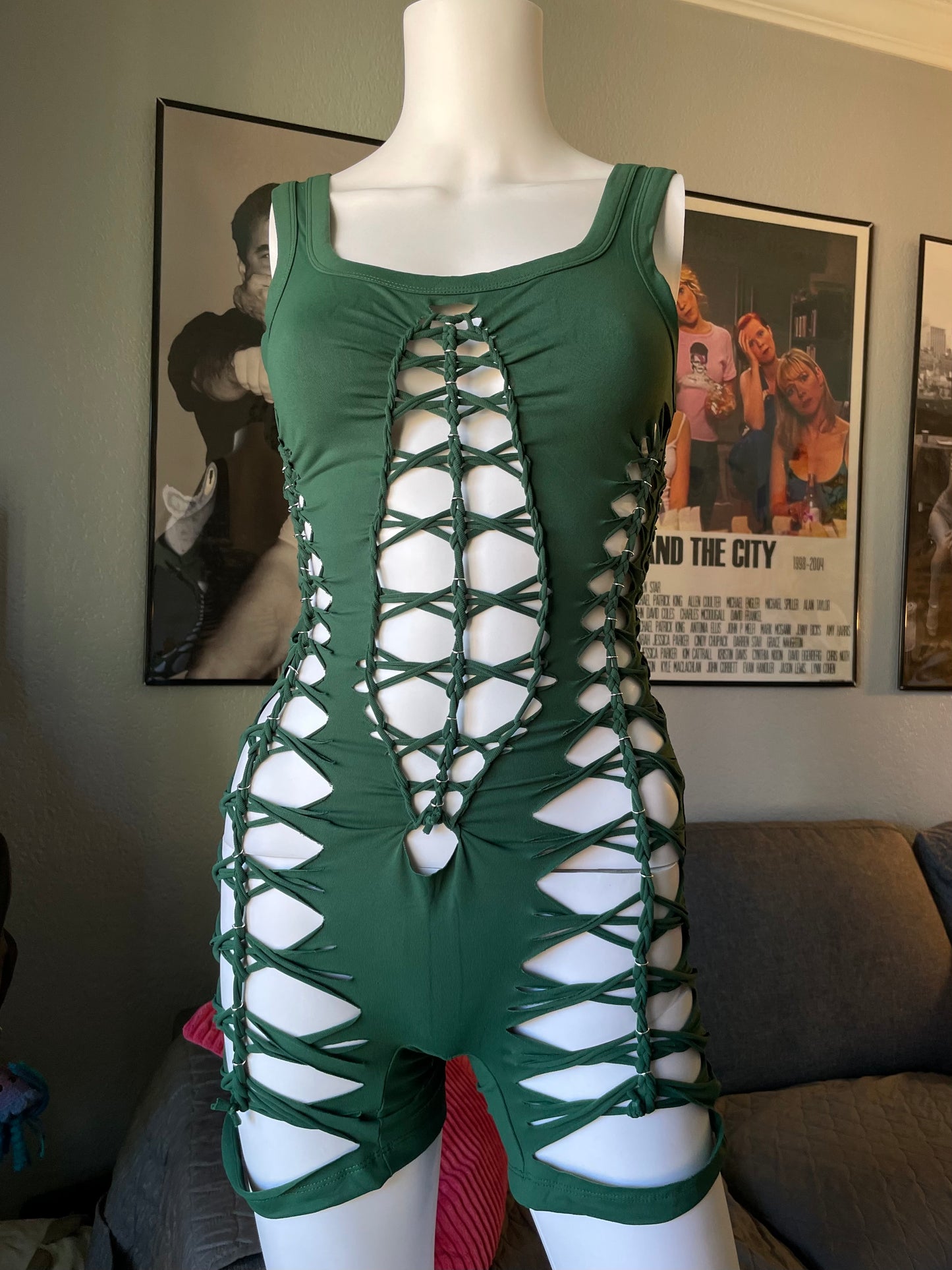 Green Short Flowsuit (READY TO SHIP)