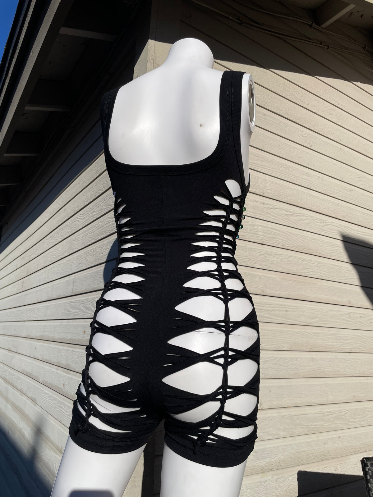 Glass Bead Short Flowsuit (MADE TO ORDER)