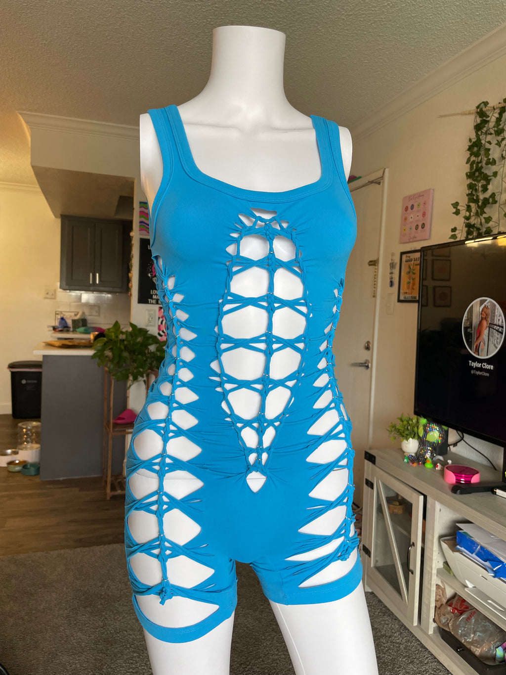 Blue Short Flowsuit (READY TO SHIP)